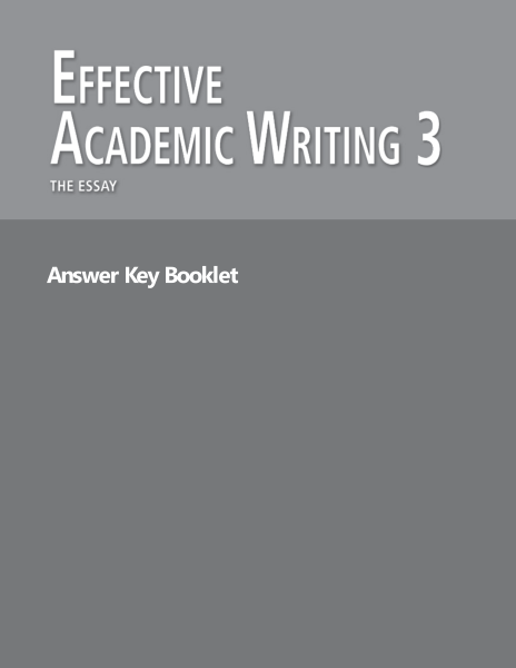 longman academic writing series 3 fourth edition, teacher